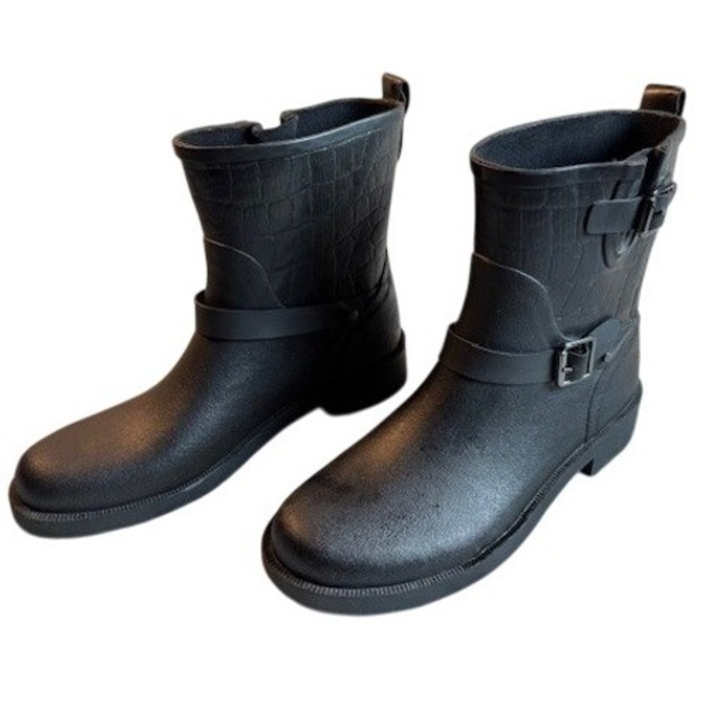 Shoe Dazzle Rain‎ Boots Women's Size 8 Black